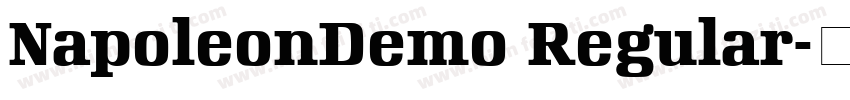 NapoleonDemo Regular字体转换